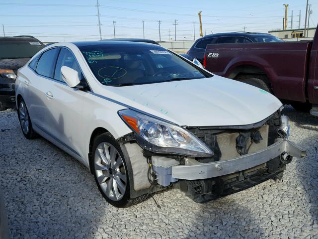 KMHFH4JG2DA217955 - 2013 HYUNDAI AZERA GLS WHITE photo 1