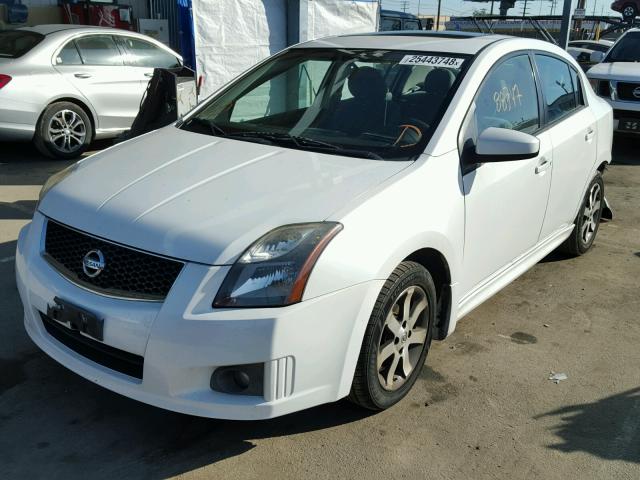 3N1AB6AP0CL672115 - 2012 NISSAN SENTRA 2.0 WHITE photo 2