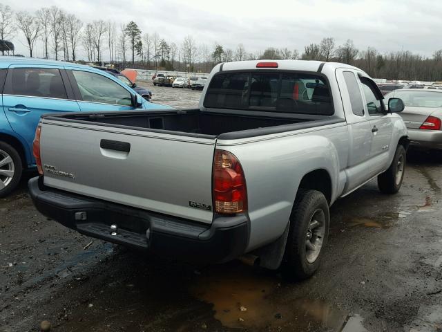 5TETX22N26Z237238 - 2006 TOYOTA TACOMA ACC SILVER photo 4