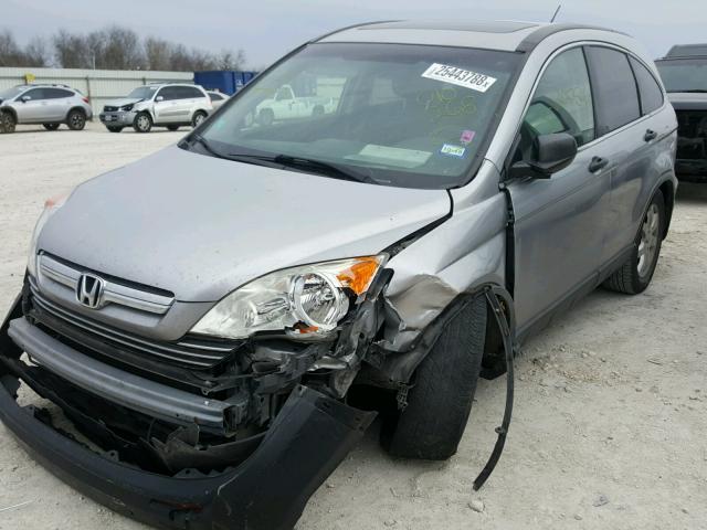 JHLRE38538C010268 - 2008 HONDA CR-V EX SILVER photo 2