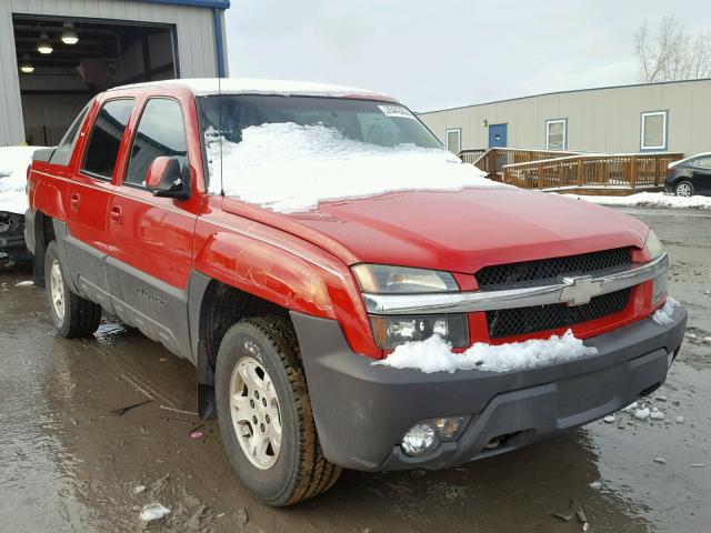 3GNEK13T53G193622 - 2003 CHEVROLET AVALANCHE RED photo 1