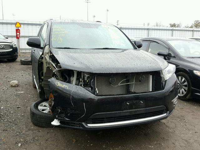 5TDBK3EH0DS243328 - 2013 TOYOTA HIGHLANDER BLACK photo 9