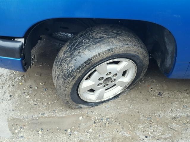 1B7GL22X41S263111 - 2001 DODGE DAKOTA BLUE photo 9