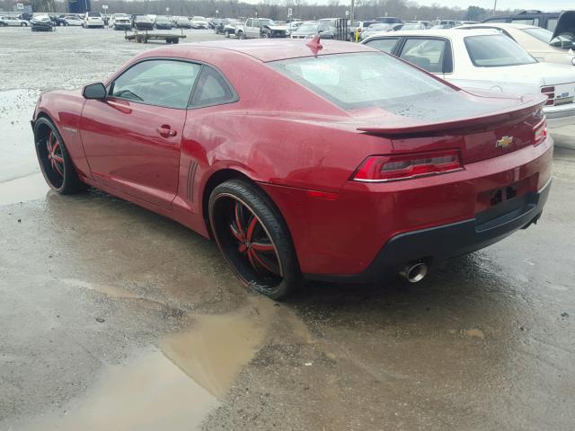 2G1FH1EJ0F9279418 - 2015 CHEVROLET CAMARO SS RED photo 3