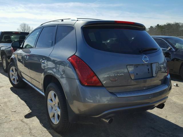 JN8AZ08W16W547226 - 2006 NISSAN MURANO SL SILVER photo 3