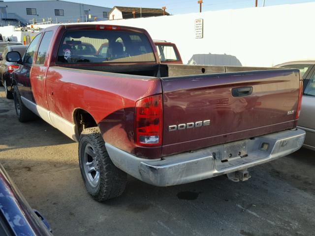 1D7HA18Z43J518447 - 2003 DODGE RAM 1500 S BURGUNDY photo 3