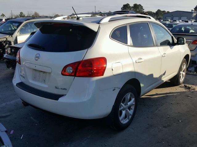 JN8AS58V38W135823 - 2008 NISSAN ROGUE S WHITE photo 4