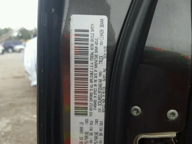 3C6UR5DL9FG546140 - 2015 RAM 2500 SLT GRAY photo 10