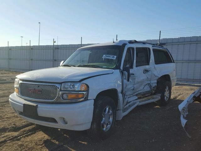 1GKFK66U82J220389 - 2002 GMC DENALI XL WHITE photo 2