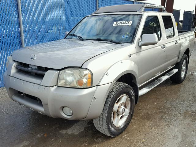 1N6ED27T01C391766 - 2001 NISSAN FRONTIER C GRAY photo 2