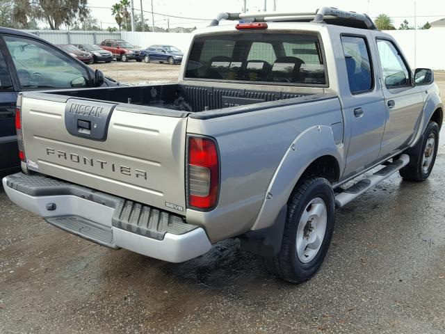 1N6ED27T01C391766 - 2001 NISSAN FRONTIER C GRAY photo 4