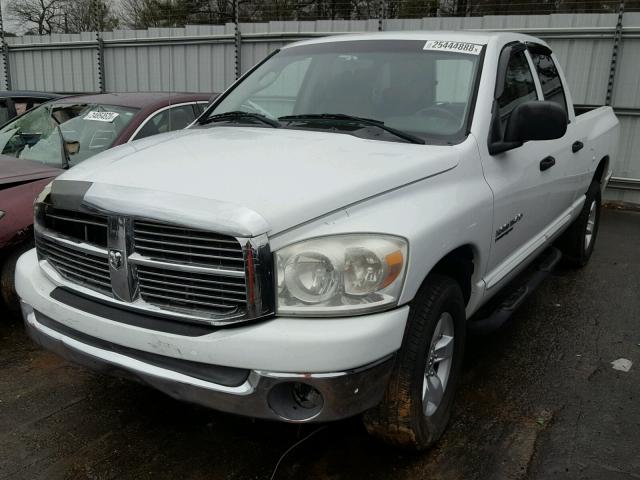 1D7HA18P57S122056 - 2007 DODGE RAM 1500 S WHITE photo 2