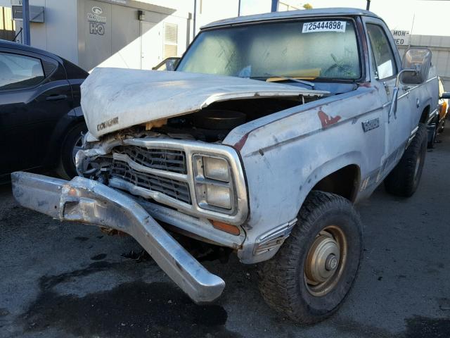 W14JTAS106237 - 1980 DODGE PICKUP SILVER photo 2