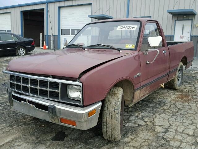 JAABL14L1H0717049 - 1987 ISUZU PUP MAROON photo 2