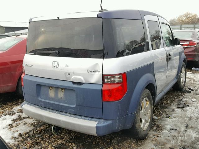 5J6YH28685L024174 - 2005 HONDA ELEMENT EX SILVER photo 4