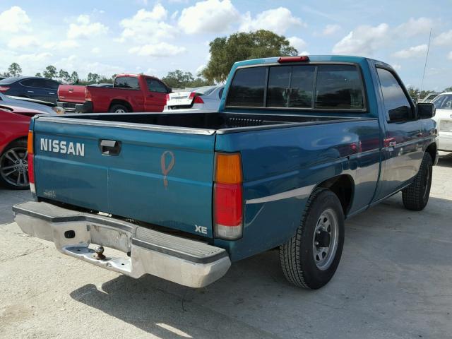 1N6SD11S4SC315742 - 1995 NISSAN TRUCK E/XE GREEN photo 4