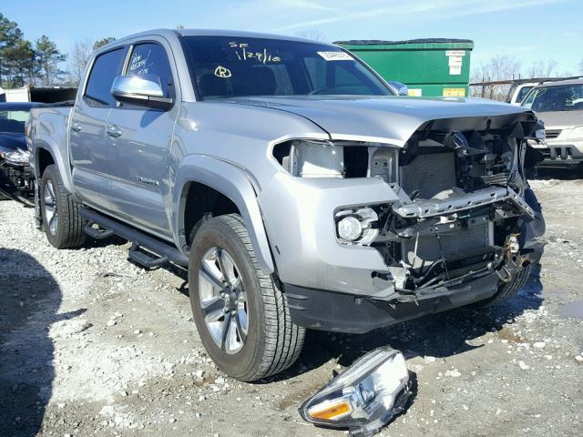 5TFGZ5AN5GX032617 - 2016 TOYOTA TACOMA DOU SILVER photo 1