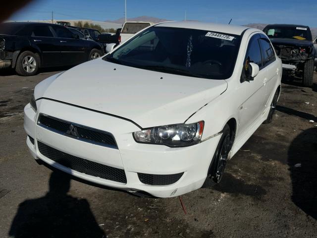 JA32U2FU8AU023649 - 2010 MITSUBISHI LANCER ES/ WHITE photo 2