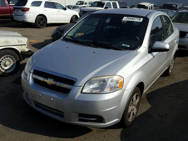 KL1TD5DE6BB126012 - 2011 CHEVROLET AVEO LS SILVER photo 2