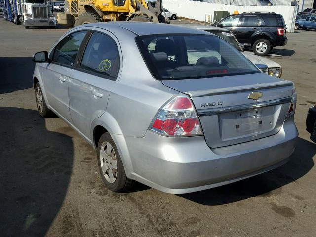 KL1TD5DE6BB126012 - 2011 CHEVROLET AVEO LS SILVER photo 3