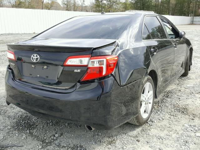 4T1BF1FK5EU363735 - 2014 TOYOTA CAMRY L BLACK photo 4