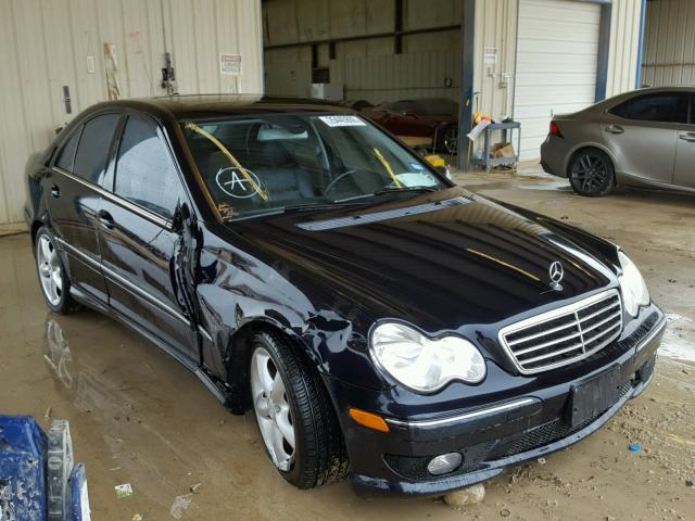 WDBRF52H06F815728 - 2006 MERCEDES-BENZ C GENERATI BLACK photo 1