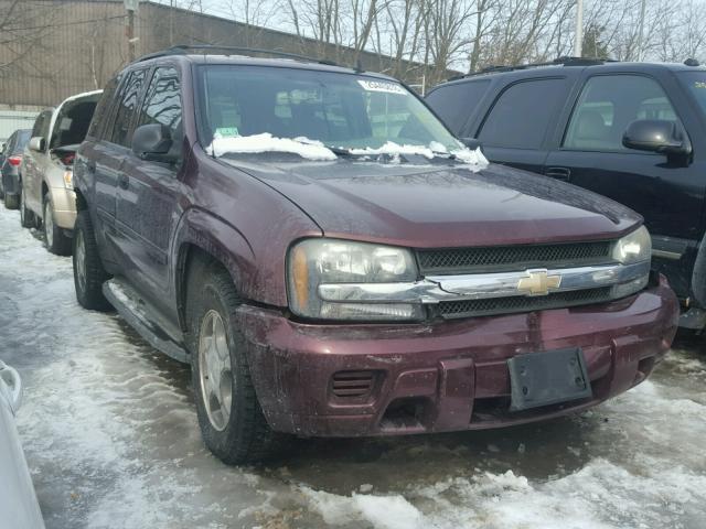 1GNDT13S572202737 - 2007 CHEVROLET TRAILBLAZE MAROON photo 1