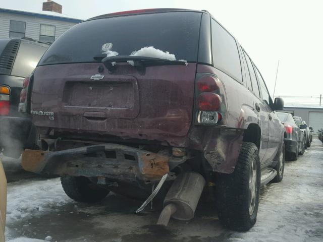 1GNDT13S572202737 - 2007 CHEVROLET TRAILBLAZE MAROON photo 9