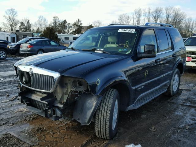 5LMEU88H54ZJ20986 - 2004 LINCOLN AVIATOR BLACK photo 2