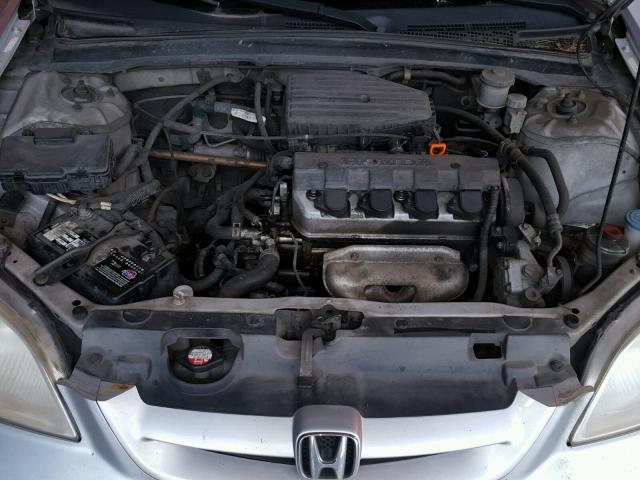 1HGEM21252L039062 - 2002 HONDA CIVIC DX SILVER photo 7