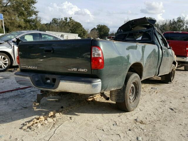 5TBKT42196S484973 - 2006 TOYOTA TUNDRA GREEN photo 4