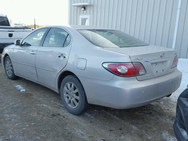 JTHBA30G245034601 - 2004 LEXUS ES 330 GRAY photo 3