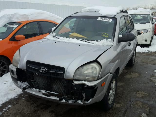 KM8JM12B36U313327 - 2006 HYUNDAI TUCSON GL SILVER photo 2