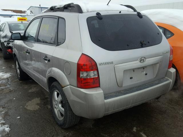 KM8JM12B36U313327 - 2006 HYUNDAI TUCSON GL SILVER photo 3