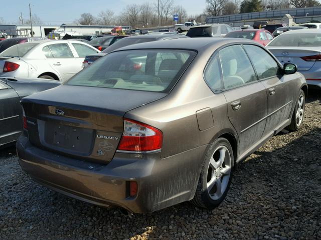 4S3BL616497233406 - 2009 SUBARU LEGACY 2.5 BROWN photo 4