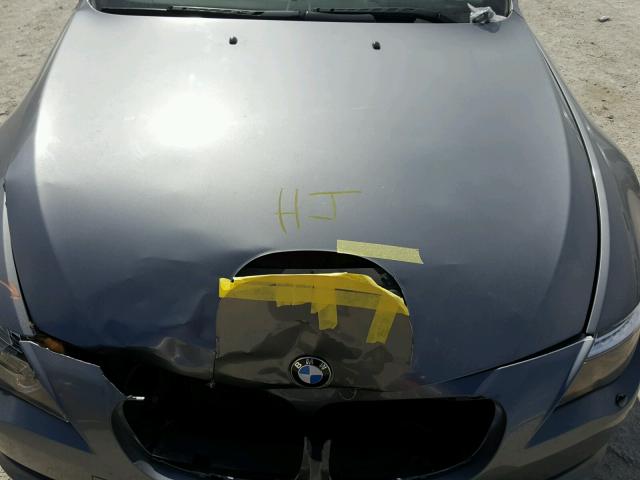 WBAEA53589CV92215 - 2009 BMW 650 I GRAY photo 7