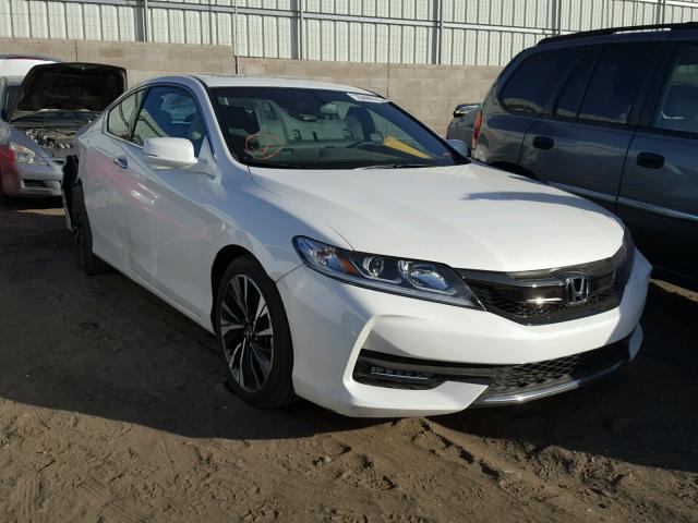 1HGCT1B89GA000419 - 2016 HONDA ACCORD EXL WHITE photo 1