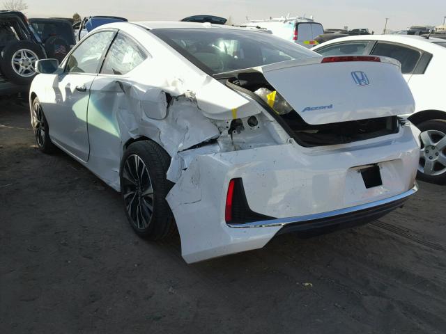 1HGCT1B89GA000419 - 2016 HONDA ACCORD EXL WHITE photo 3