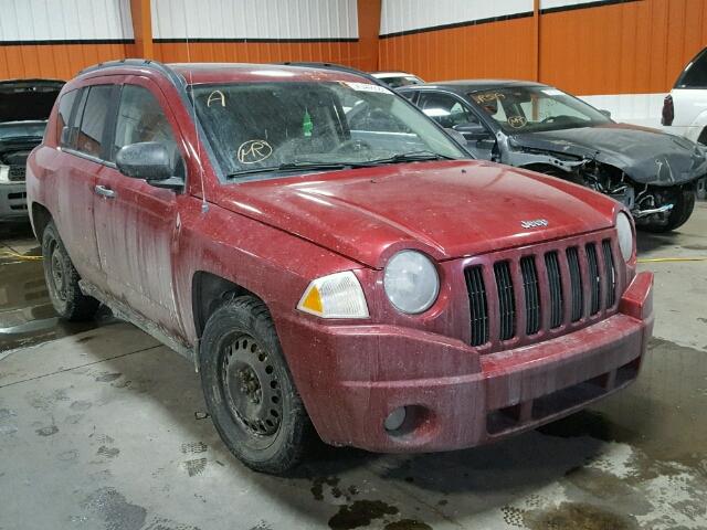 1J8FF47W47D334425 - 2007 JEEP COMPASS RED photo 1