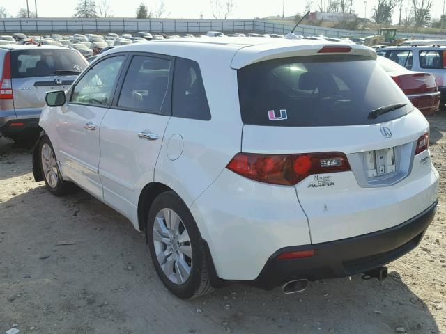 5J8TB2H52BA002768 - 2011 ACURA RDX TECHNO WHITE photo 3