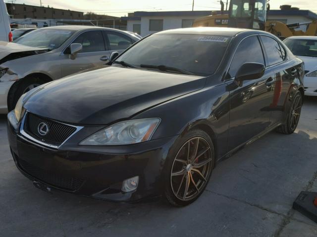 JTHBK262865012379 - 2006 LEXUS IS 250 BLACK photo 2