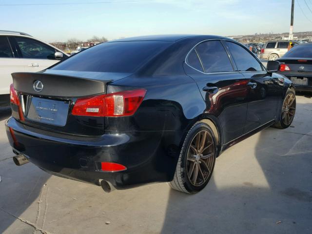 JTHBK262865012379 - 2006 LEXUS IS 250 BLACK photo 4