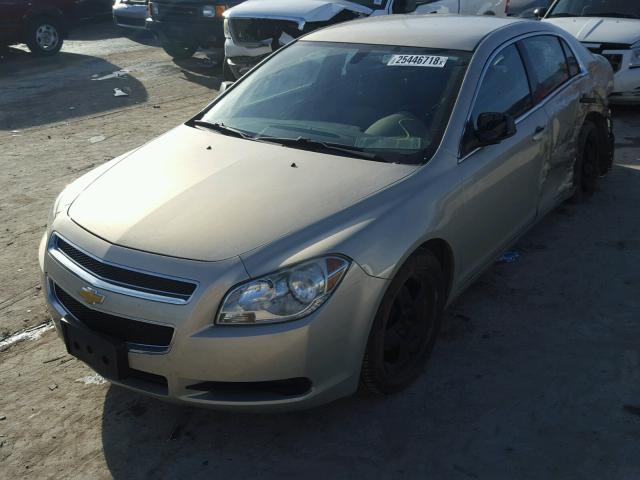 1G1ZA5E00AF281430 - 2010 CHEVROLET MALIBU LS GOLD photo 2