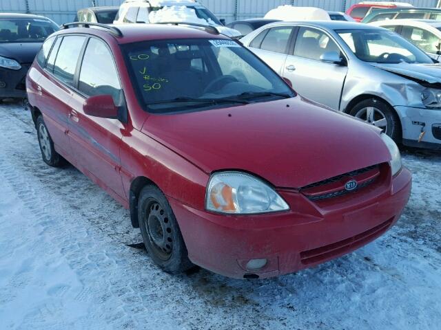 KNADC165156243058 - 2005 KIA RIO CINCO RED photo 1