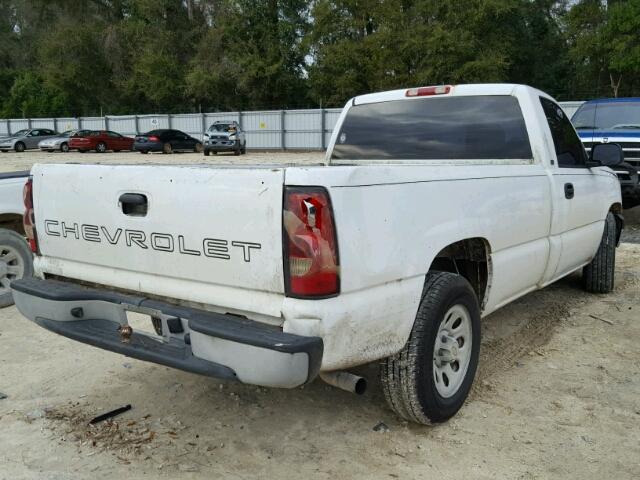 1GCEC14V95Z349833 - 2005 CHEVROLET SILVERADO WHITE photo 4