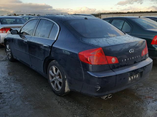 JNKCV51E45M207298 - 2005 INFINITI G35 BLUE photo 3