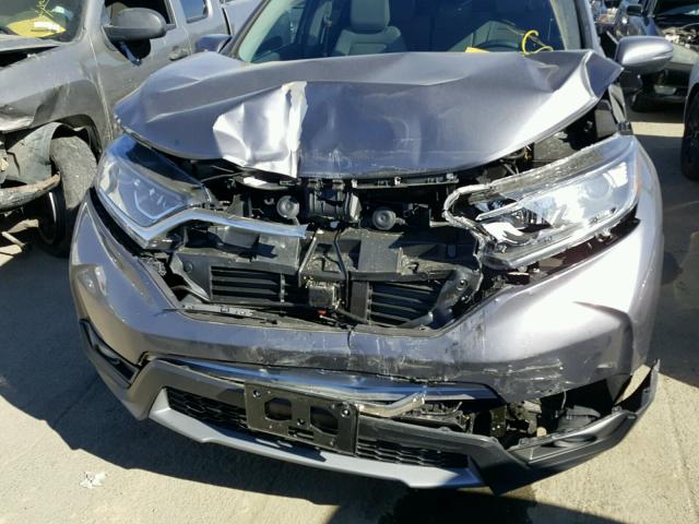 2HKRW2H82JH616783 - 2018 HONDA CR-V EXL GRAY photo 7