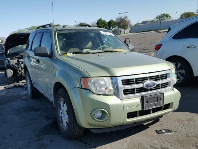 1FMCU03138KE62067 - 2008 FORD ESCAPE XLT GREEN photo 1