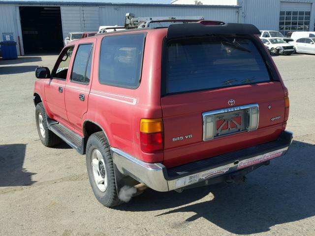 JT3VN29V4S0039263 - 1995 TOYOTA 4RUNNER VN RED photo 3