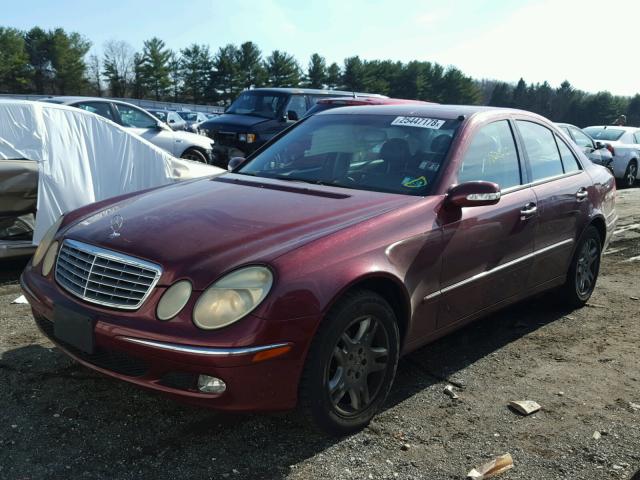 WDBUF82J54X161511 - 2004 MERCEDES-BENZ E 320 4MAT BURGUNDY photo 2